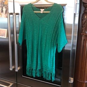 Chico’s green sweater top size 2